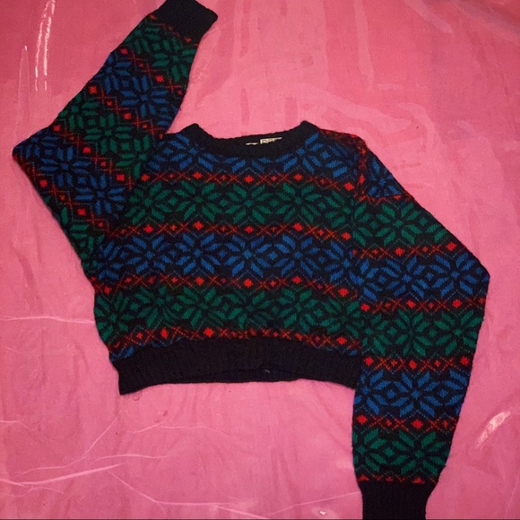 CROPPED 80S VINTAGE SWEATER - Picture 5 of 8